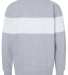 J America 8646 Unisex Varisity Fleece Crew in Oxford