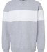 J America 8646 Unisex Varisity Fleece Crew in Oxford