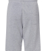 J America 8855 Unisex Triblend Fleece Short in Grey triblend