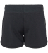 J America 8856 Ladies' Triblend Fleece Short in Black solid