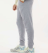 J America 8854 Unisex Triblend Fleece Jogger in Grey triblend