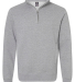 J America 8717 Unisex Heavyweight Quarter-Zip Swea in Oxford