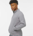 J America 8717 Unisex Heavyweight Quarter-Zip Swea in Oxford