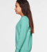 LA T 2225 Youth Elevated Fleece Crew in Saltwater