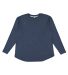 LA T 3508 Ladies' Relaxed  Long Sleeve T-Shirt in Denim