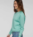 LA T 3528 Ladies' Boxy Cropped Fleece Sweatshirt in Saltwater