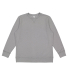 LA T 6935 Adult Vintage Wash Fleece Sweatshirt in Washed grey