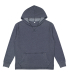 LA T 6936 Adult Vintage Wash Fleece Hooded Sweatsh in Washed navy
