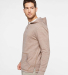 LA T 6936 Adult Vintage Wash Fleece Hooded Sweatsh in Weathered coyote brown