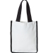 Liberty Bags PSB810 Sublimation Small Tote Bag in White/ black