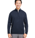 Harriton M421 Unisex Pilbloc™ Quarter-Zip Sweate in Dark navy