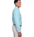Harriton M580L Men's Key West Long-Sleeve Performa in Cloud blue