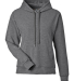 J America 8742 Ladies' Electric Fleece Hooded Swea in Electric onyx