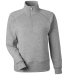 J America 8743 Ladies' Electric Fleece Quarter-Zip in Electric slate