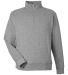 J America 8741 Unisex Electric Fleece Quarter-Zip in Electric slate