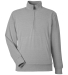 J America 8760 Unisex Element Fleece Quarter-Zip in Grey