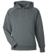J America 8750JA Unisex Apex Fleece Hooded Sweathi in Steel