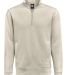 J America 8722 Unisex BTB Fleece Quarter-Zip in Oyster