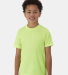 Hanes 484Y Youth Cool-Dri Cotton Touch T-Shirt in Safety green