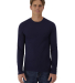 Hanes 484L Unisex Cool-Dri Cotton Touch Long-Sleev in Athletic navy