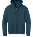 Jerzees Z12M Unisex Rugged™ Full-Zip Hooded Swea in Washed navy
