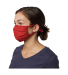 Hanes BMSKAR Adult 2-Ply Adjustable Mask in Deep red