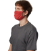 Hanes MKPKCR Adult Cotton Adjustable Pocket Mask in Deep red