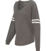 Boxercraft T17 Women’s Slub Jersey Varsitee V-Ne in Granite