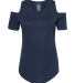 Boxercraft T32 Women's Cold Shoulder T-Shirt in Navy