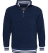 Boxercraft Q20 Varsity Sherpa Quarter-Zip Pullover in Navy