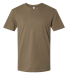 American Apparel 2004CVC Unisex CVC Henley Tee in Heather army