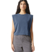 American Apparel 307GD Women's Garment-Dyed Heavyw in Faded navy