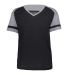 Augusta Sportswear 2914 Women's Triblend Fanatic 2 in Black/ grey heather