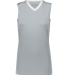 Augusta Sportswear 1687 Women's Rover Jersey in Silver/ white