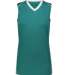 Augusta Sportswear 1688 Girls' Rover Jersey in Teal/ white