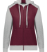 Augusta Sportswear 6901 Women's Eco Revive™ Thre in Maroon/ grey heather