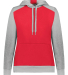 Augusta Sportswear 6867 Women's Eco Revive™ Thre in Scarlet/ grey heather