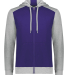 Augusta Sportswear 6899 Unisex Eco Revive™ Three in Purple/ grey heather
