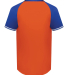 Augusta Sportswear 6906 Youth Cutter Henley Jersey in Orange/ royal