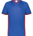 Augusta Sportswear 6908 Youth Cutter V-Neck Jersey in Royal/ scarlet