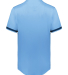 Augusta Sportswear 6909 Unisex Full Button Basebal in Columbia blue/ navy