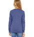 Bella + Canvas 3513Y Youth Triblend Long Sleeve Te in True royal triblend
