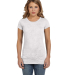 Bella + Canvas 8601 Women's Burnout Tee in White
