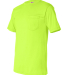 Bayside Apparel 1725 Unisex USA-Made 50/50 Pocket  in Safety green