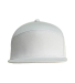 Big Accessories BA709 Hybrid Flat Bill Cap in White