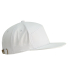 Big Accessories BA709 Hybrid Flat Bill Cap in White