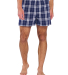 Boxercraft BM6701 Men's Double Brushed Flannel Box in Navy/ silver