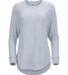 Boxercraft BW1102 Women's Cuddle Oversize Crew Pul in Sky blue heather