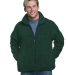 Bayside Apparel 1130 Men's USA-Made Full-Zip Fleec in Forest green