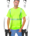 Bayside Apparel 3700 Unisex USA-Made Hi-Visibility in Lime green